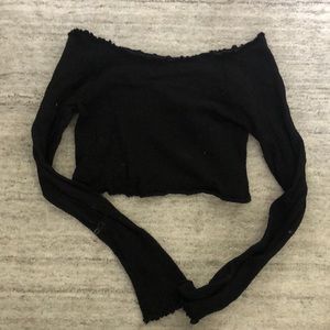 Free people long sleeve off the shoulder top